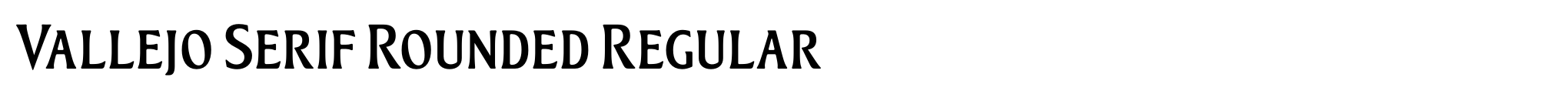 Vallejo Serif Rounded Regular image